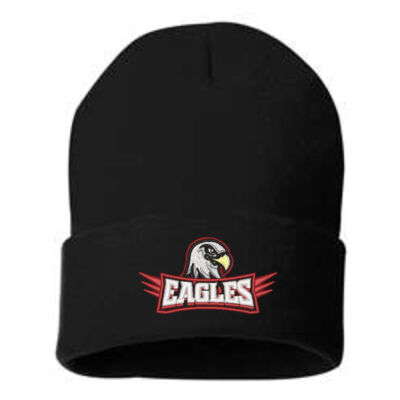 12" Solid Cuffed Beanie (Embroidered Logo) Thumbnail
